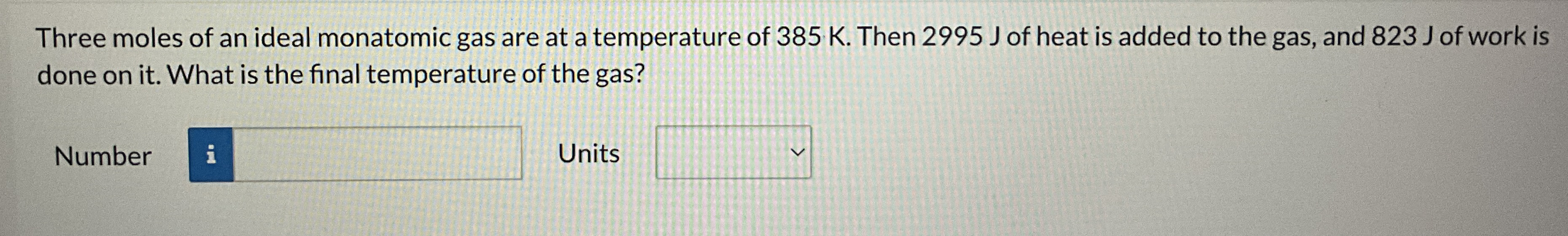 Three moles of an ideal monatomic gas are at a