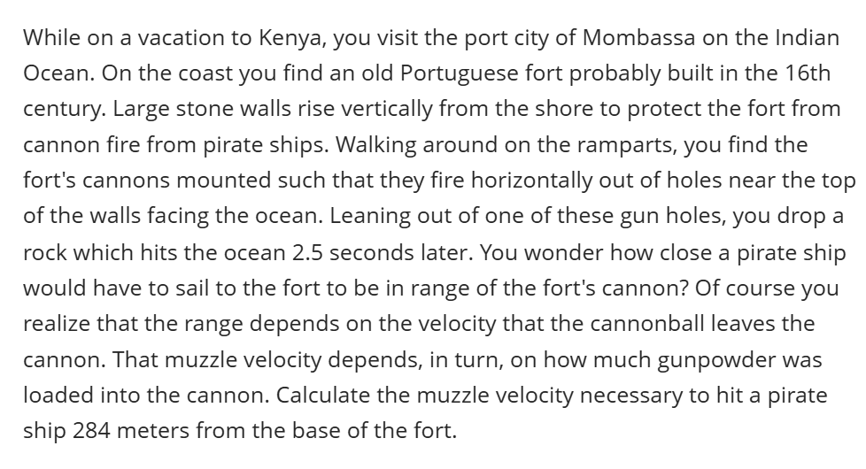 While on a vacation to Kenya, you visit the port