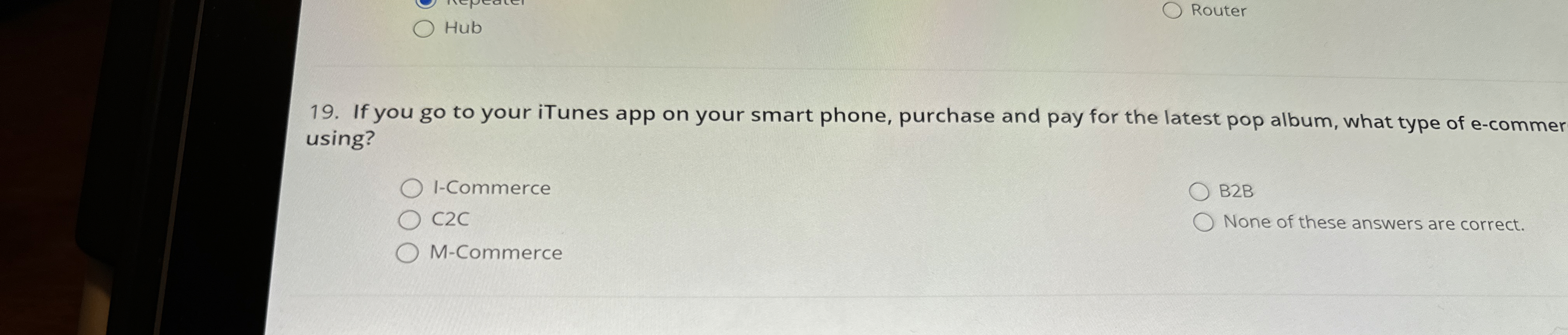 Router Hub 1 9 . If you go to your iTunes app on