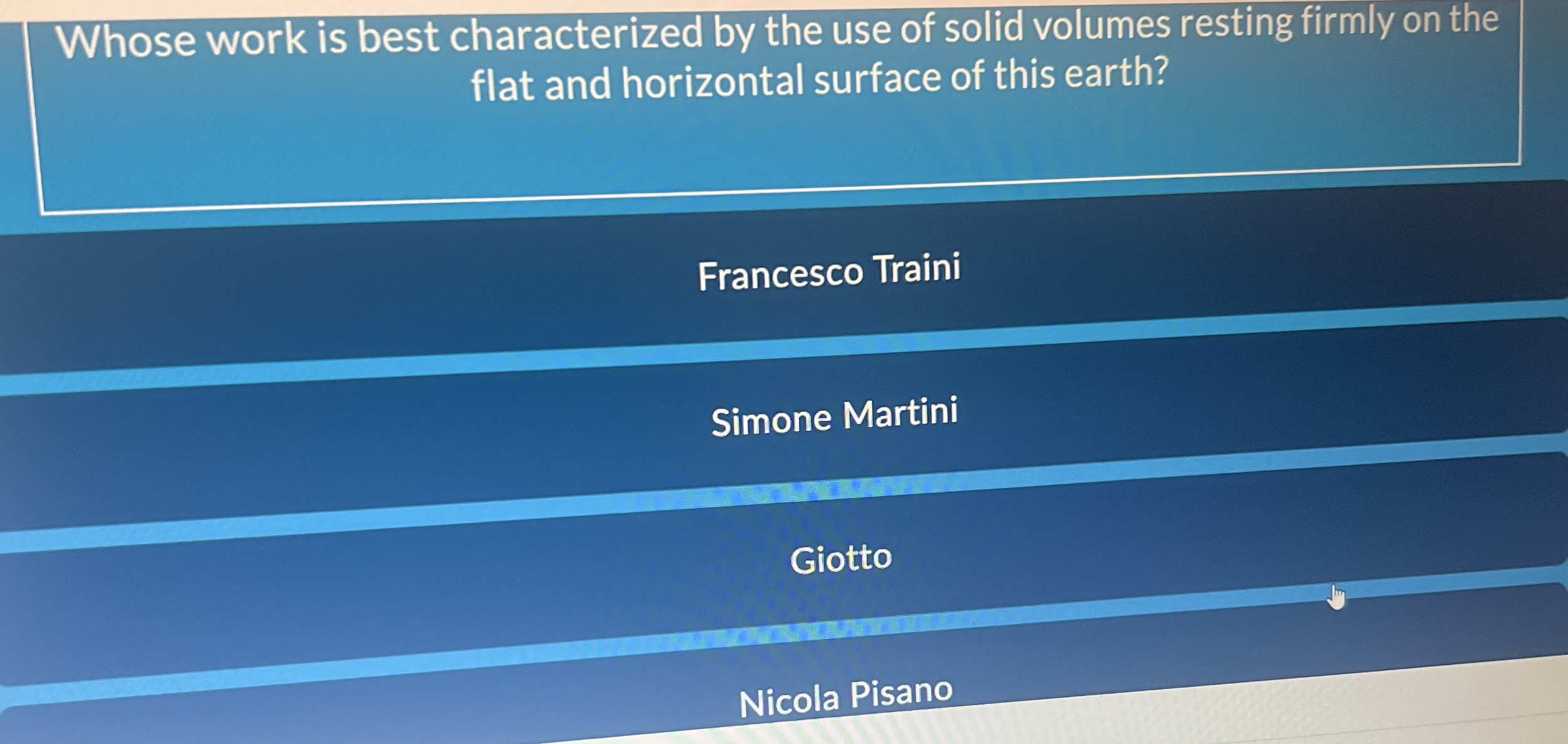 Whose work is best characterized by the use of