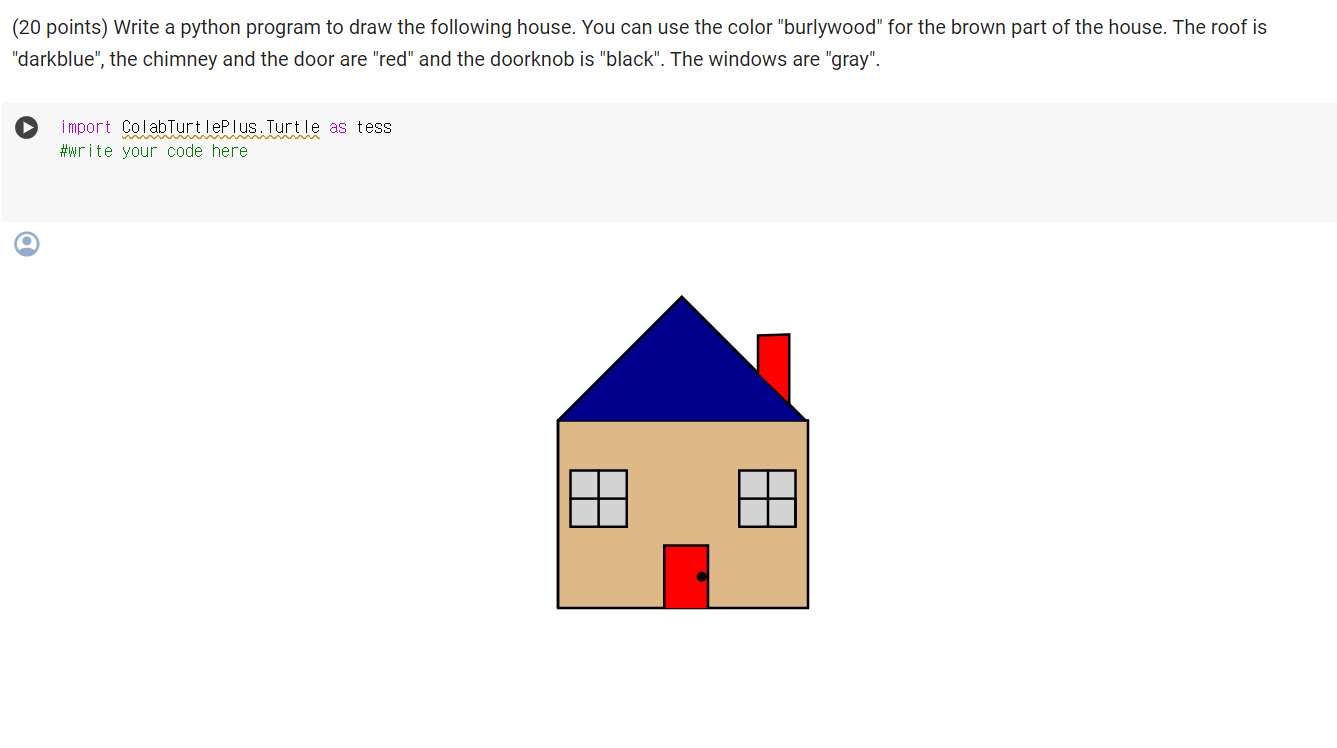 Write a python program to draw the following
