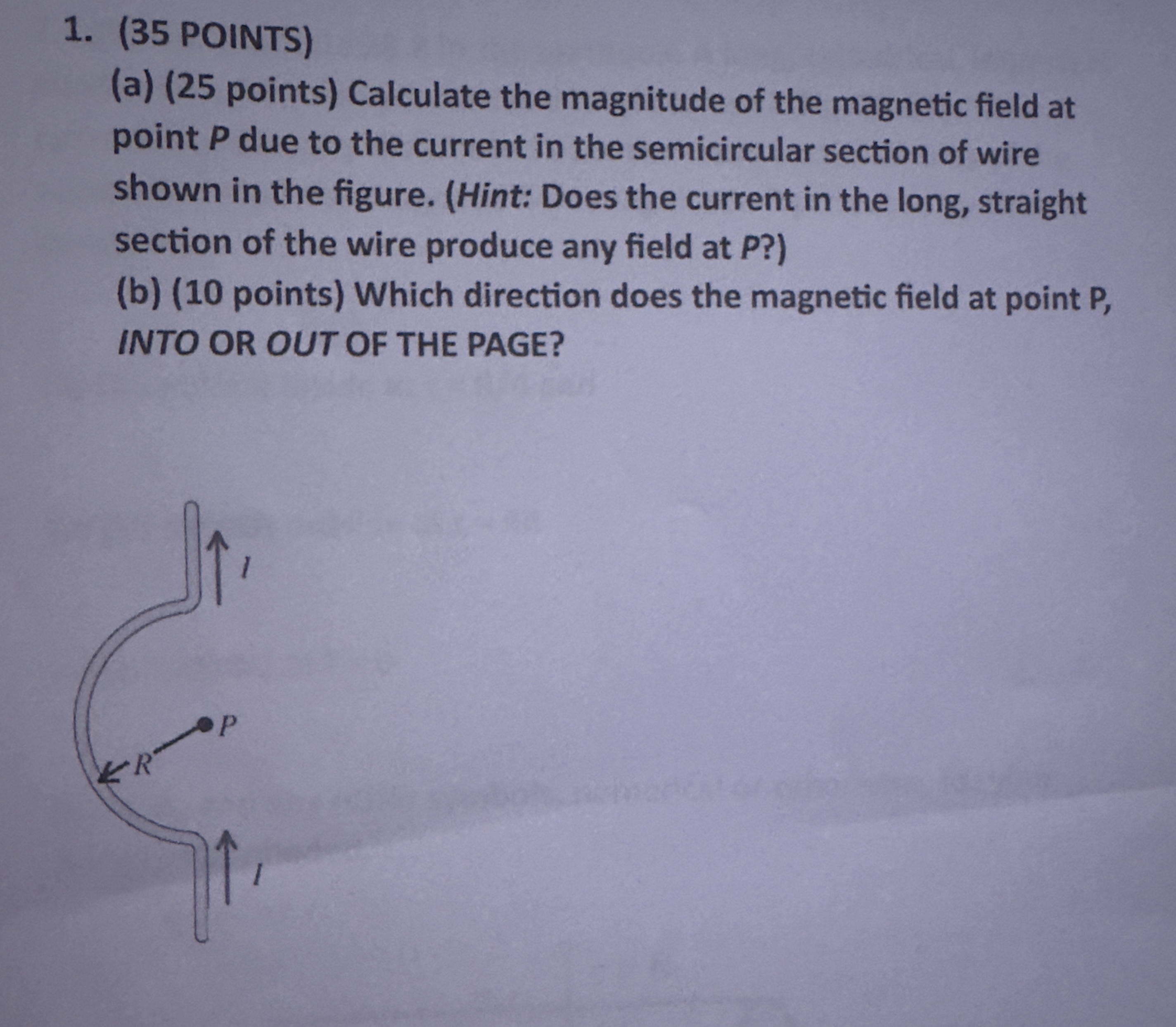 1 . ( 3 5 POINTS ) ( a ) ( 2 5 points ) Calculate
