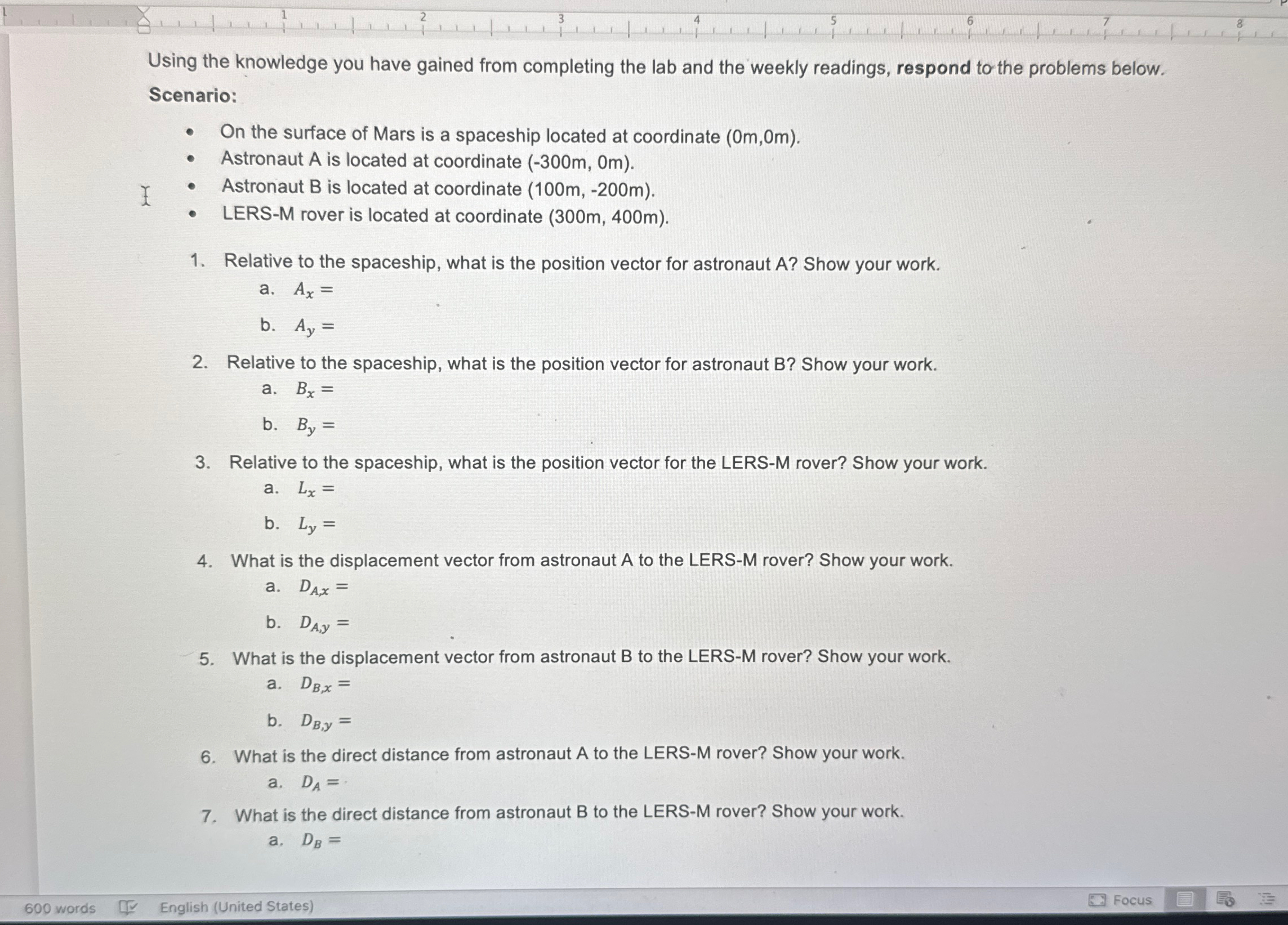 Using the knowledge you have gained from