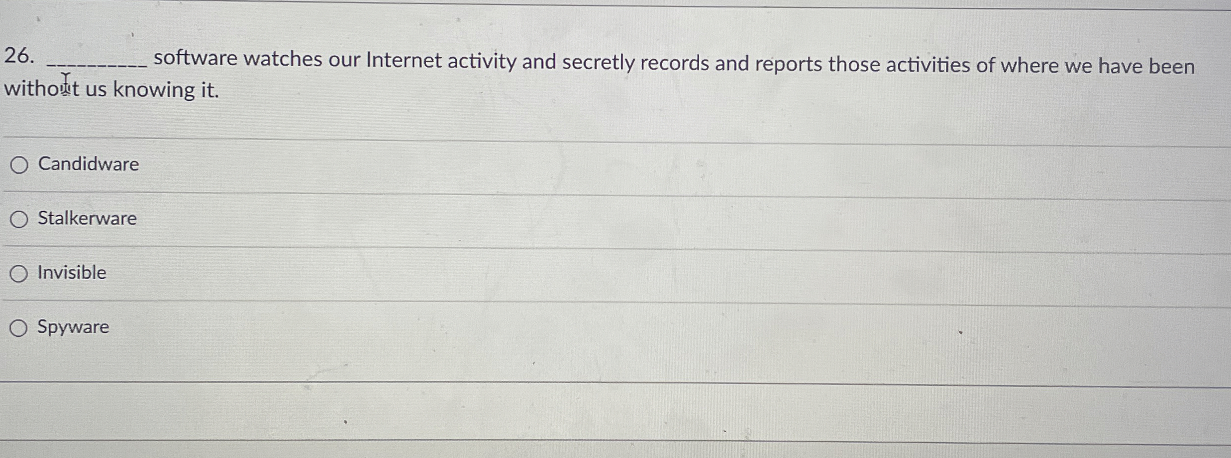 software watches our Internet activity and