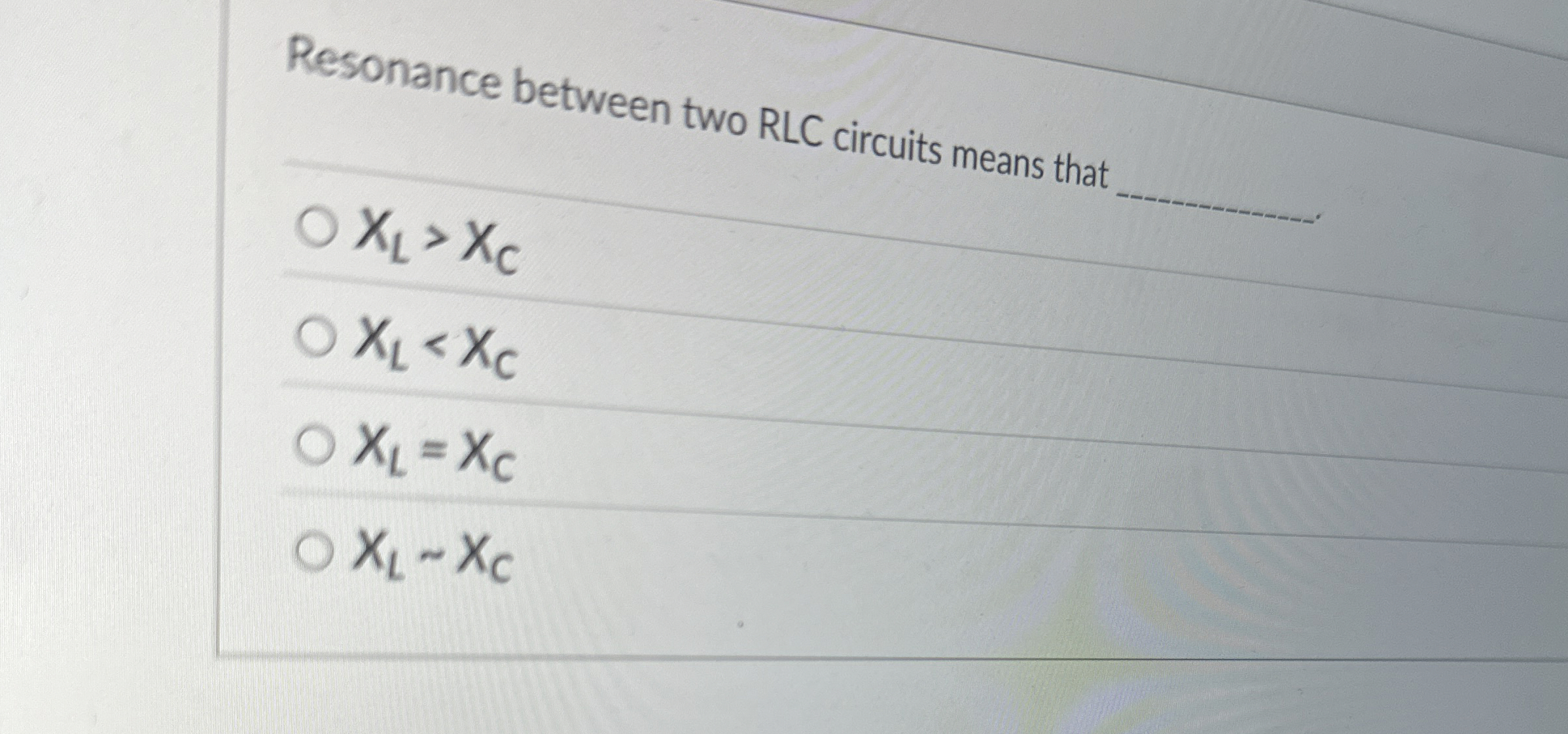 Resonance between two RLC circuits means that q ,