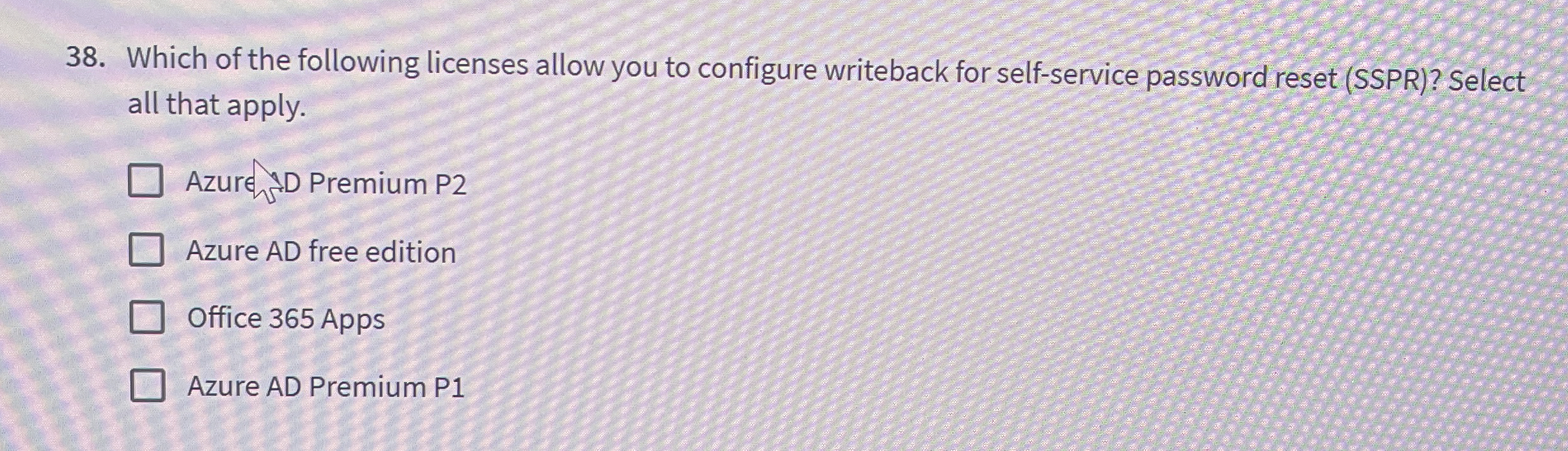 Which of the following licenses allow you to