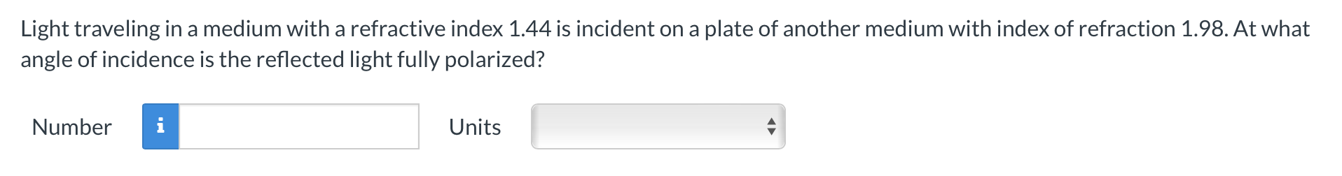 Light traveling in a medium with a refractive