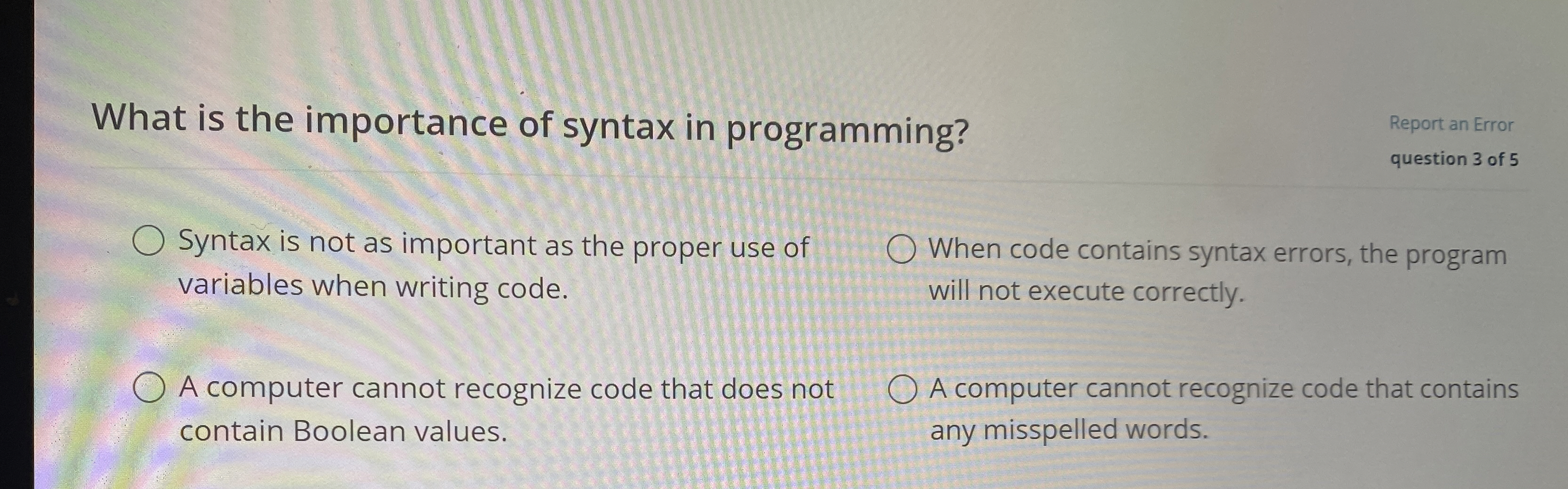 What is the importance of syntax in programming?