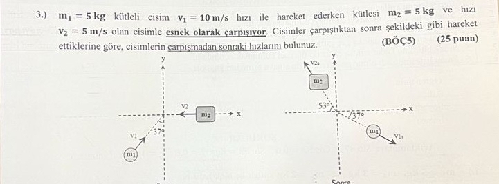3 . ) m 1 = 5 k g k tleli cisim v 1 = 1 0 m s h z