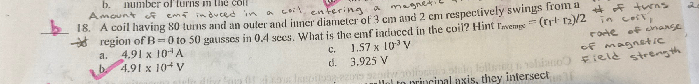 Amount of emf induced in a coil entering a magne