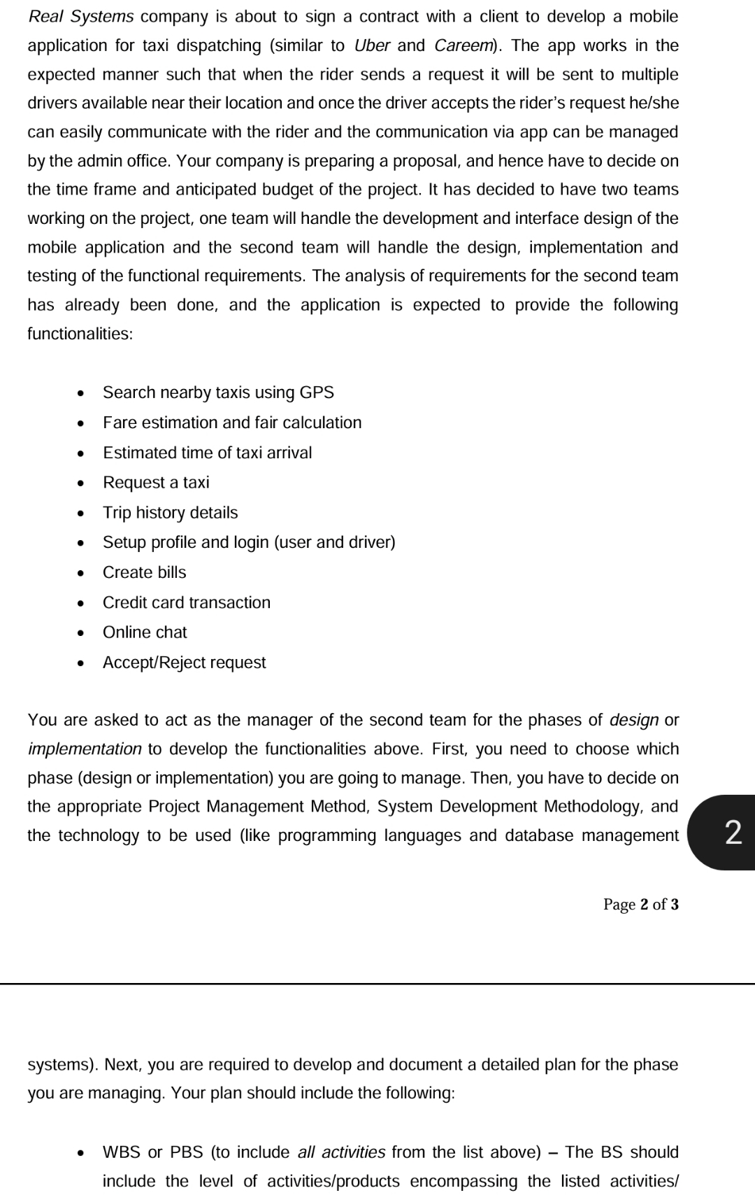 Real Systems company is about to sign a contract