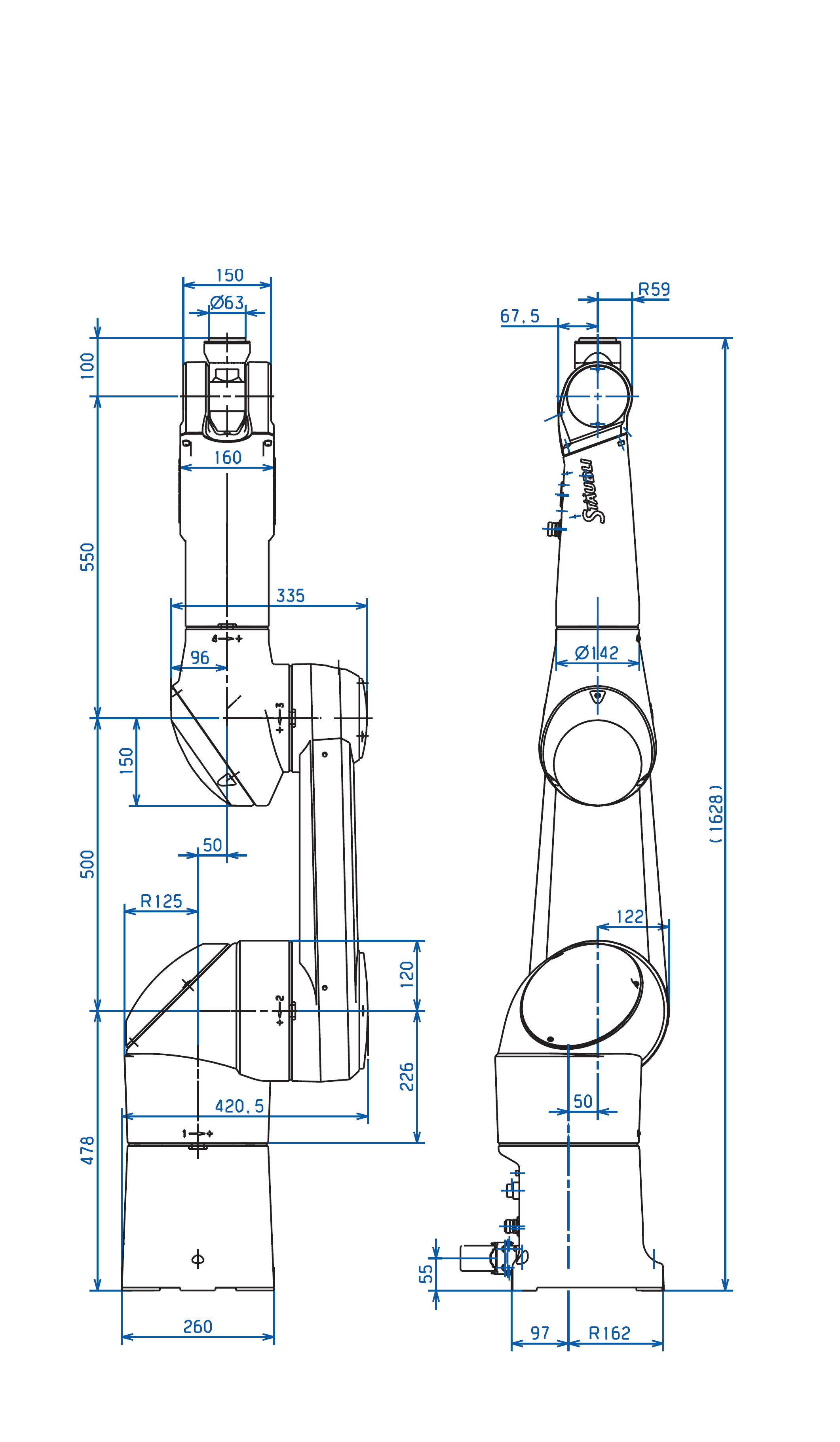 Determine the Manipulator Jacobian of the TX 9 0