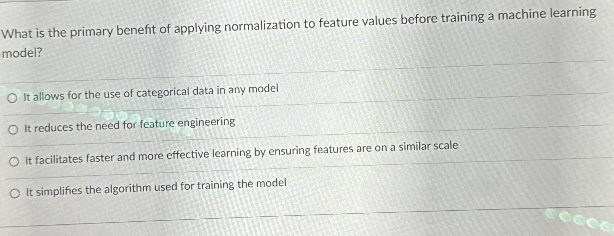 What is the primary benefit of applying