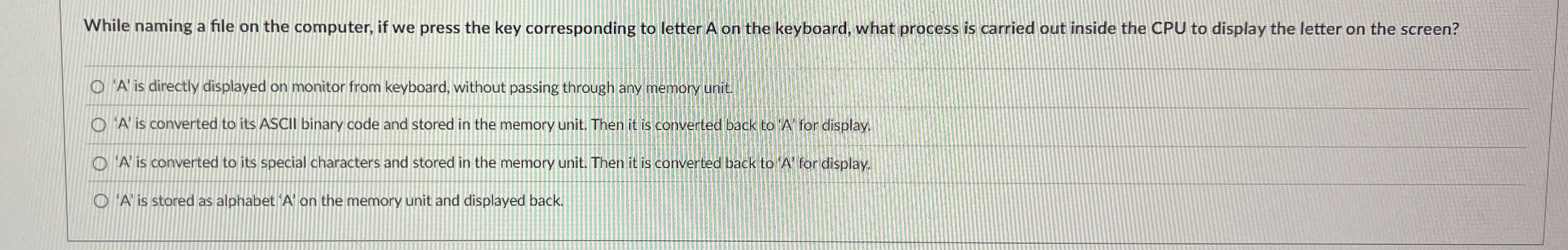 While naming a file on the computer, if we press