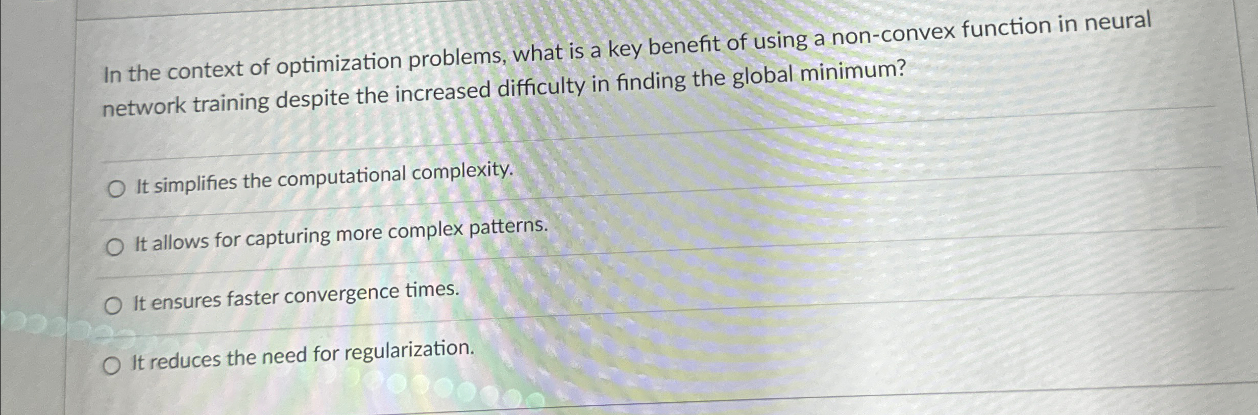 In the context of optimization problems, what is