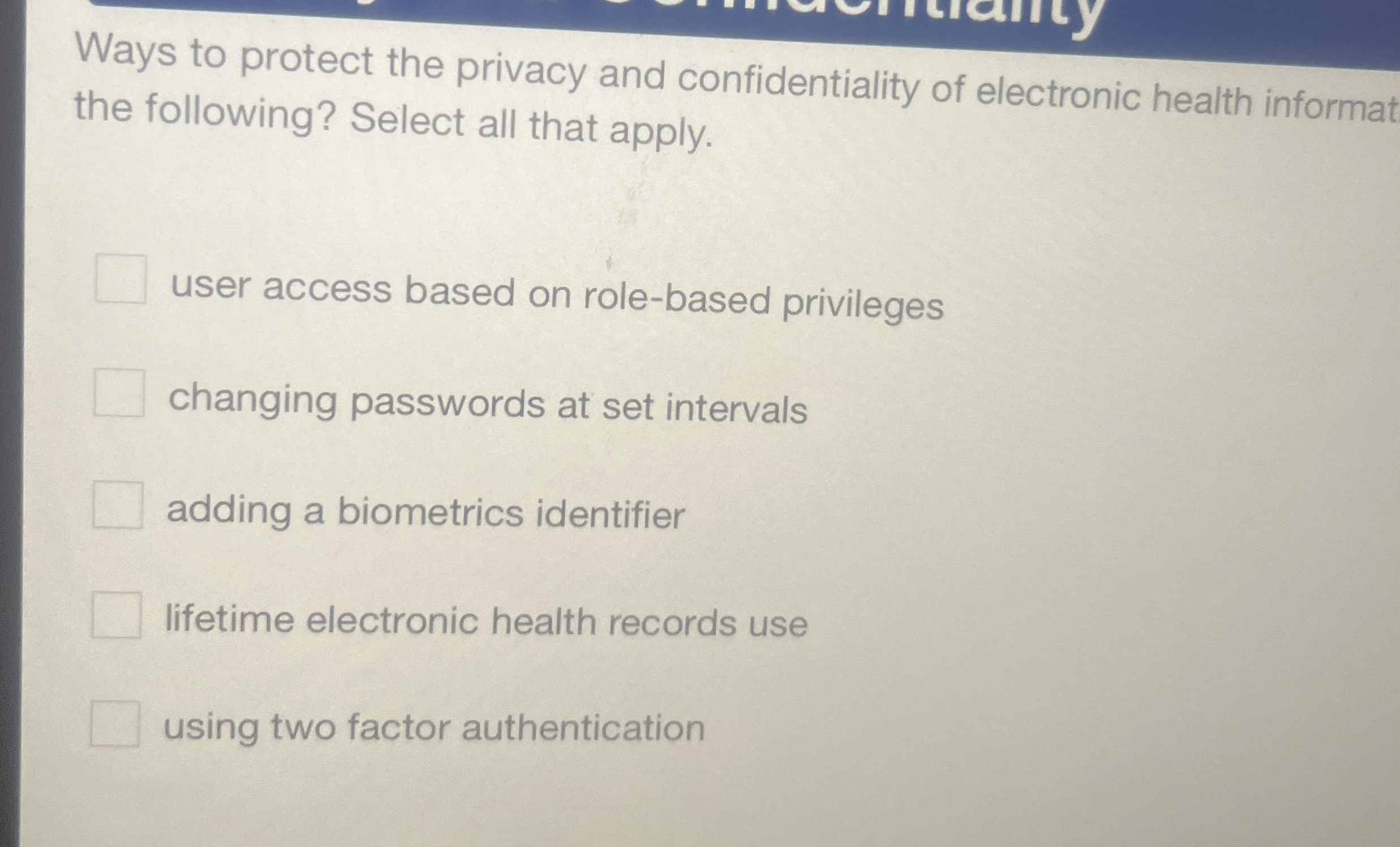 Ways to protect the privacy and confidentiality