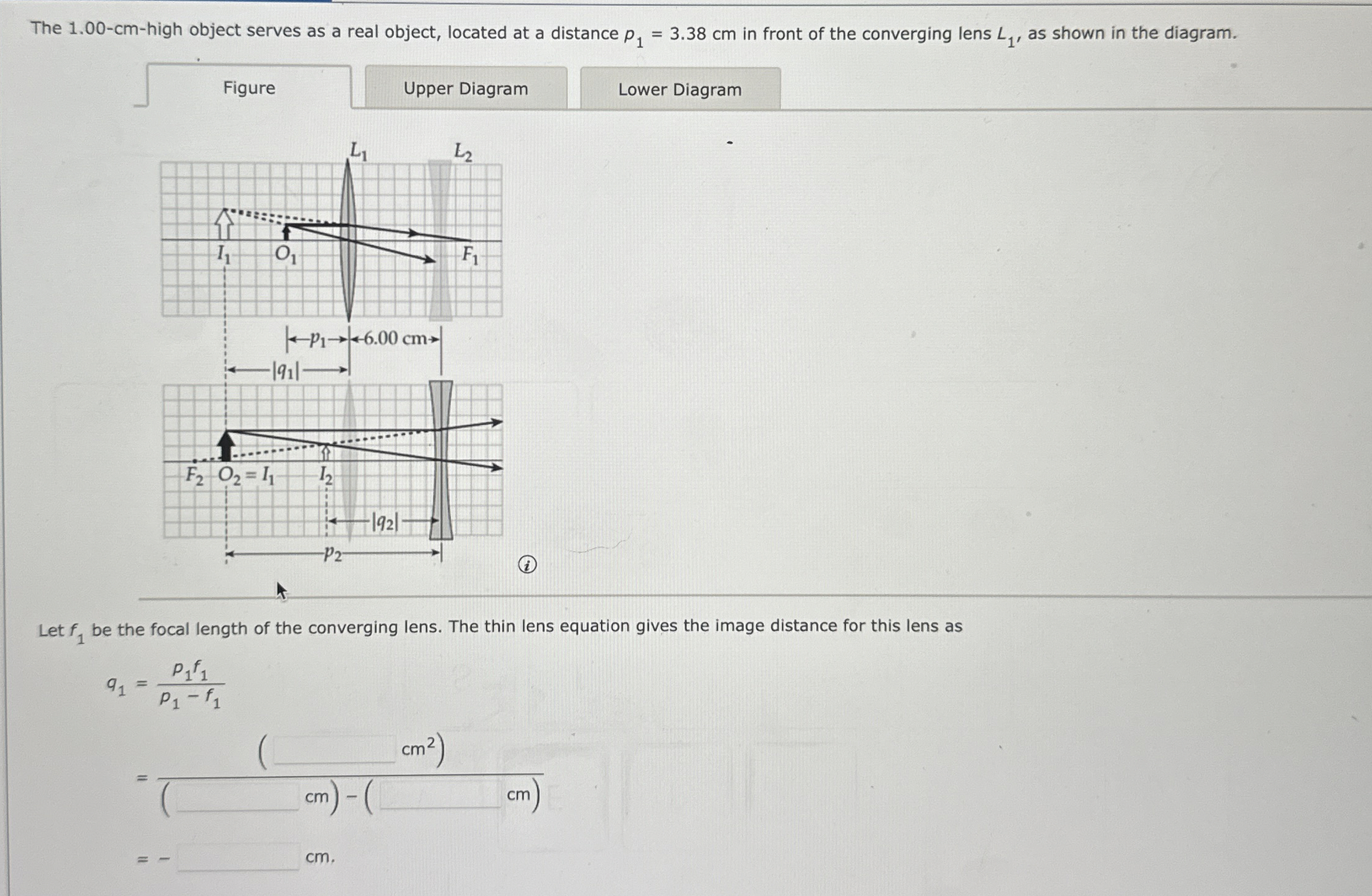 The 1 . 0 0 - c m - high object serves as a real
