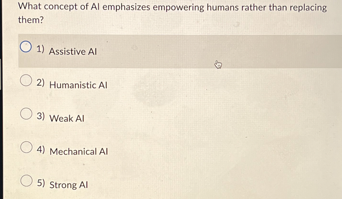 What concept of Al emphasizes empowering humans