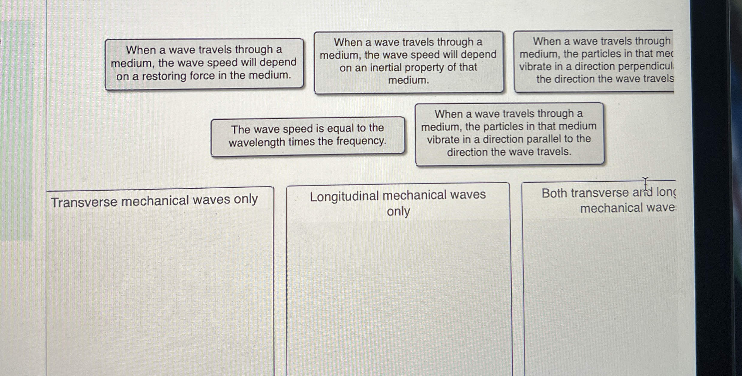 When a wave travels through a medium, the wave