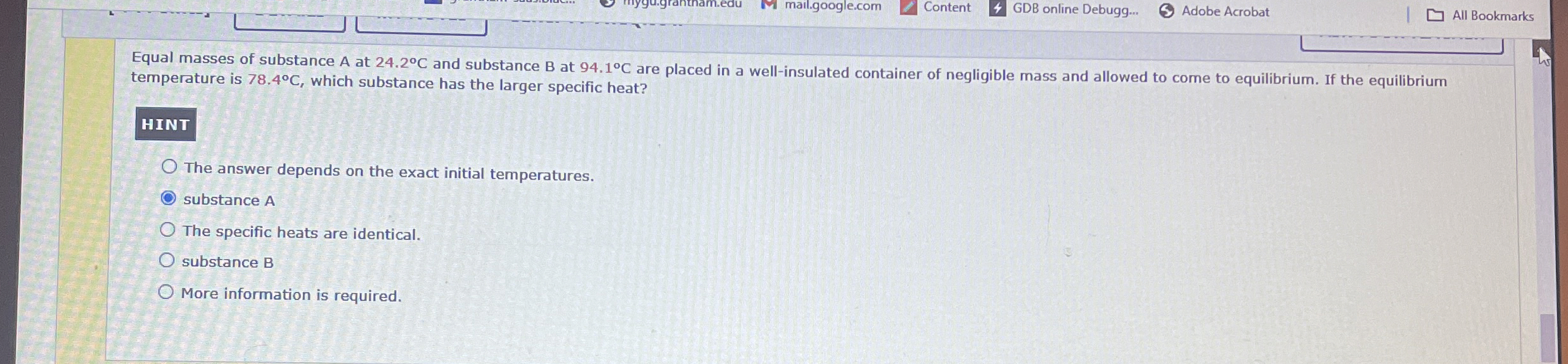 mail.google.com Content GDB online Debugg...