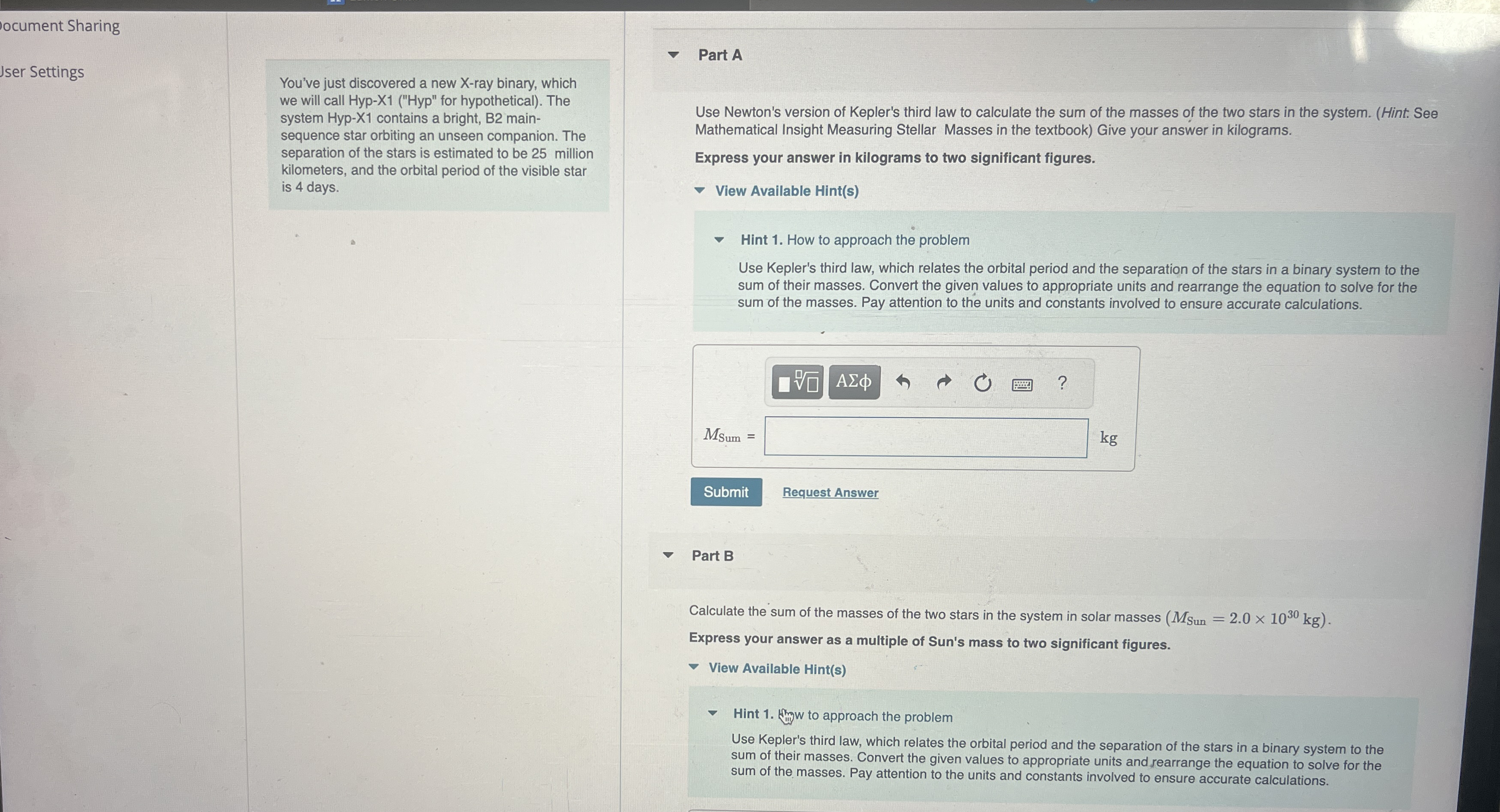 ocument Sharing Jser Settings You've just