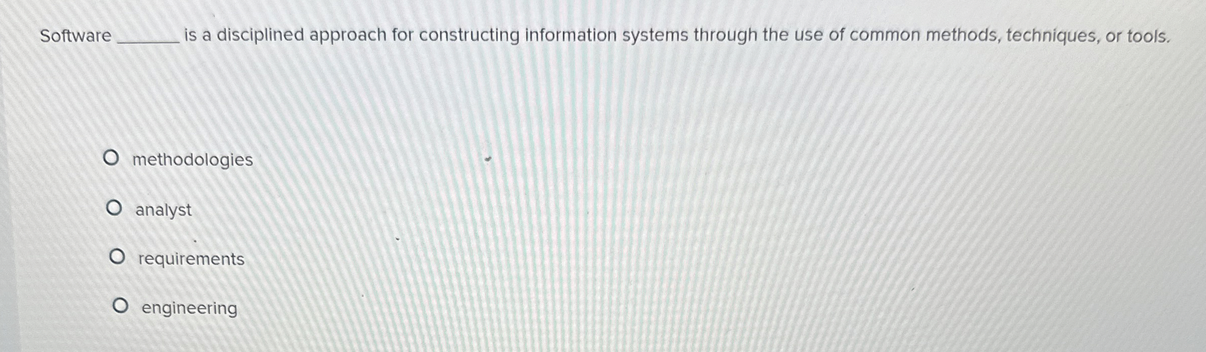 Software is a disciplined approach for
