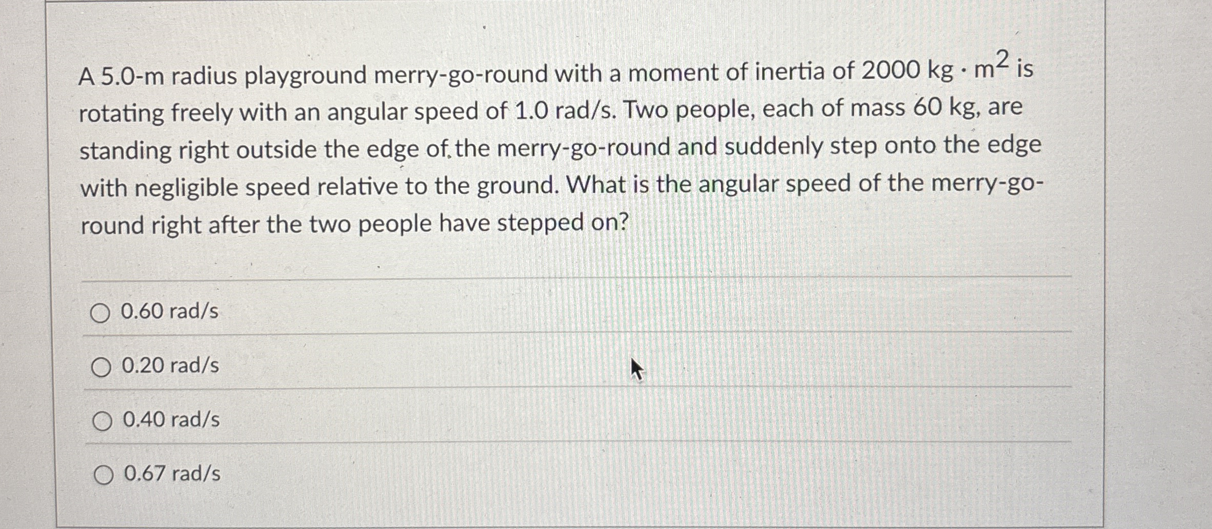 A 5 . 0 - m radius playground merry - go - round