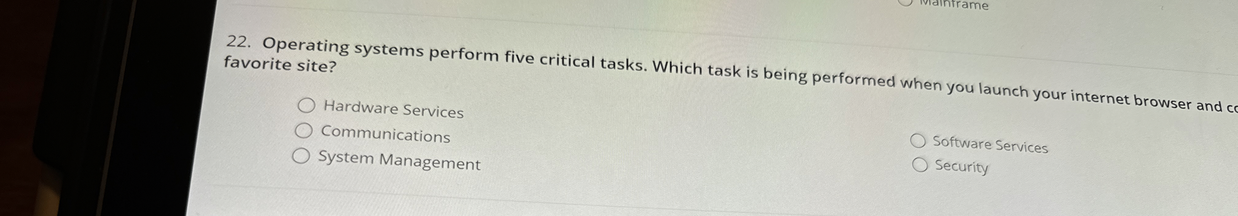 Operating systems perform five critical tasks.