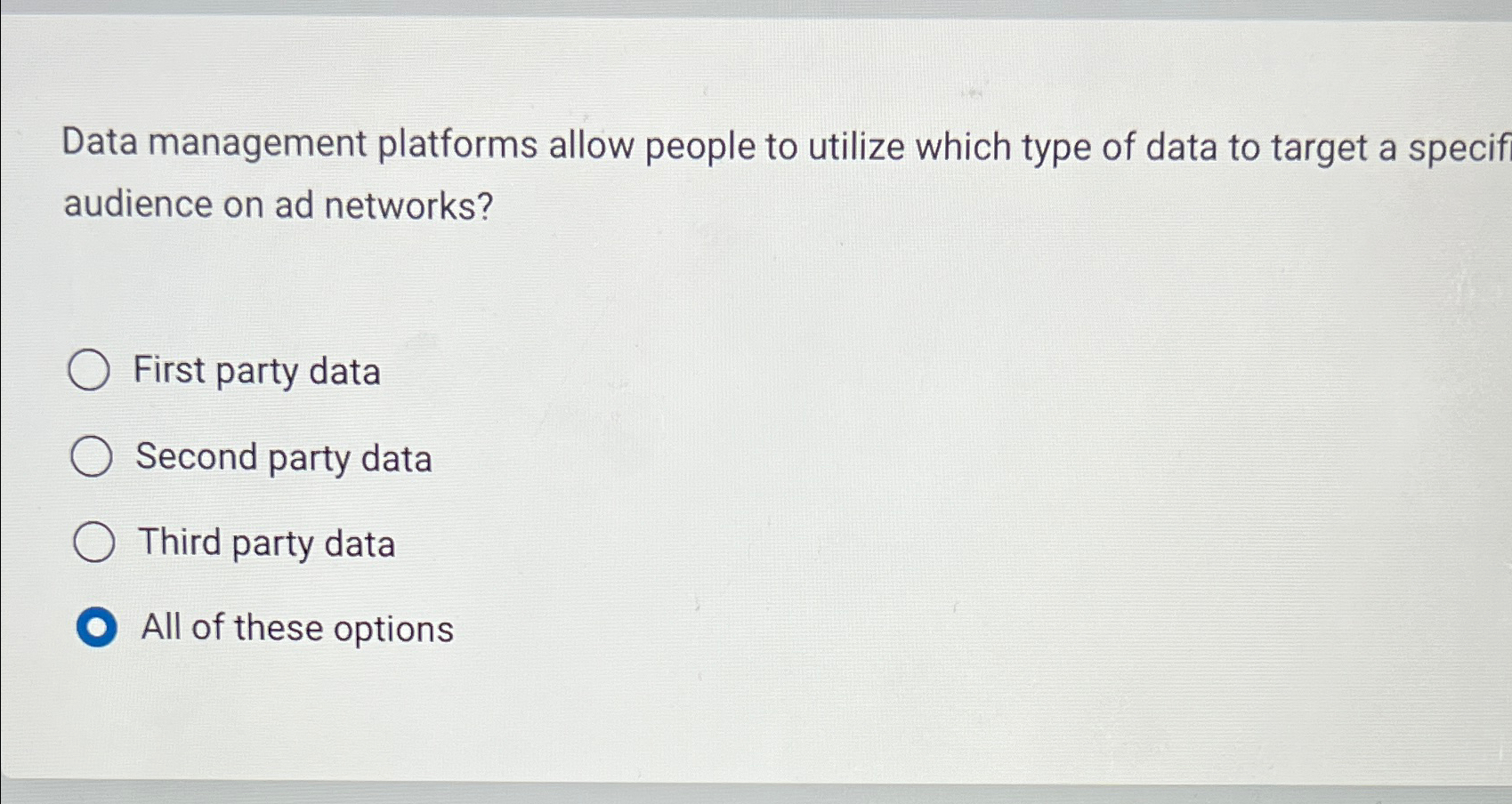 Data management platforms allow people to utilize