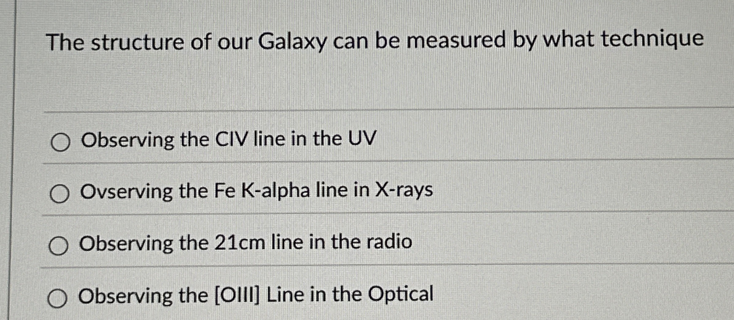 The structure of our Galaxy can be measured by