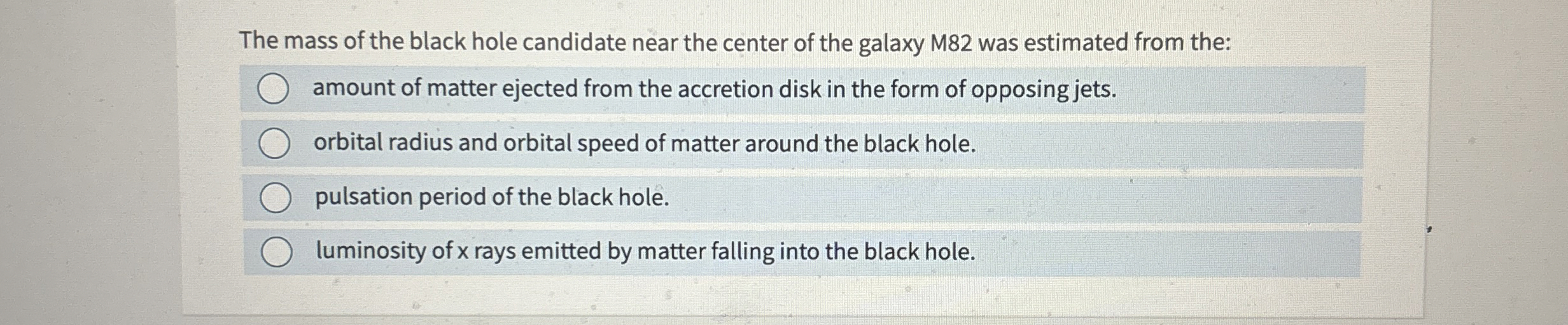 The mass of the black hole candidate near the