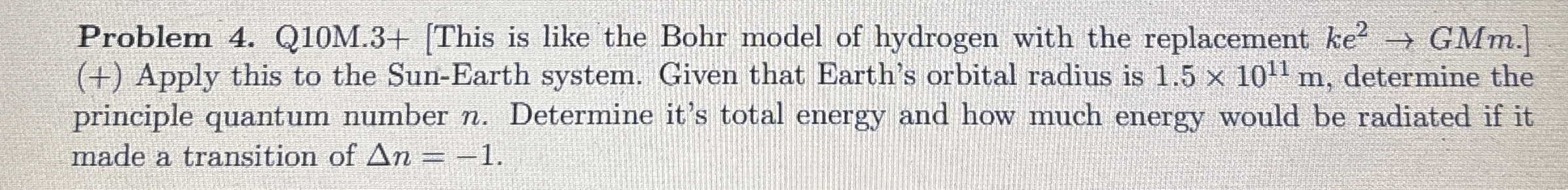 Q 1 0 M . 3 Imagine that the proton and electron