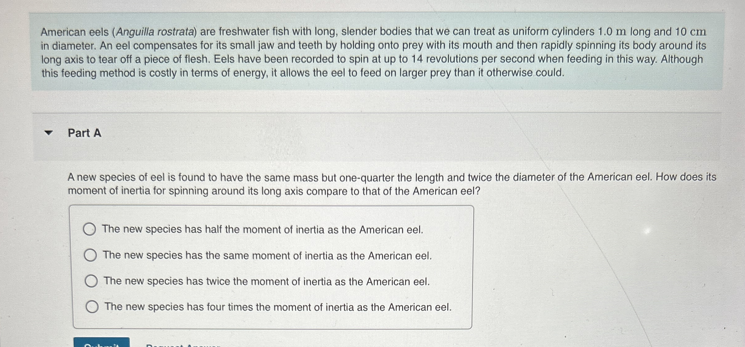 American eels ( Anguilla rostrata ) are