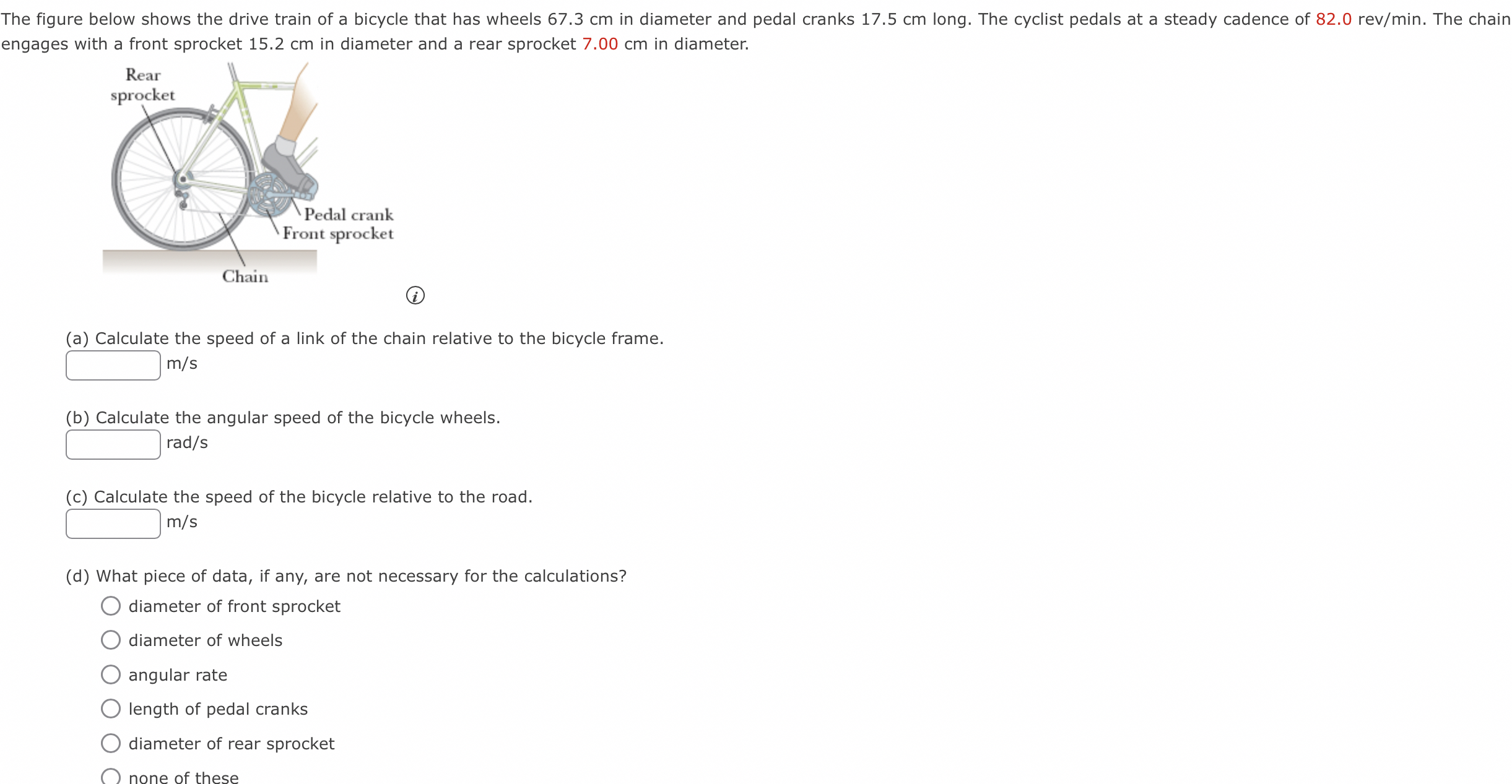 The figure below shows the drive train of a