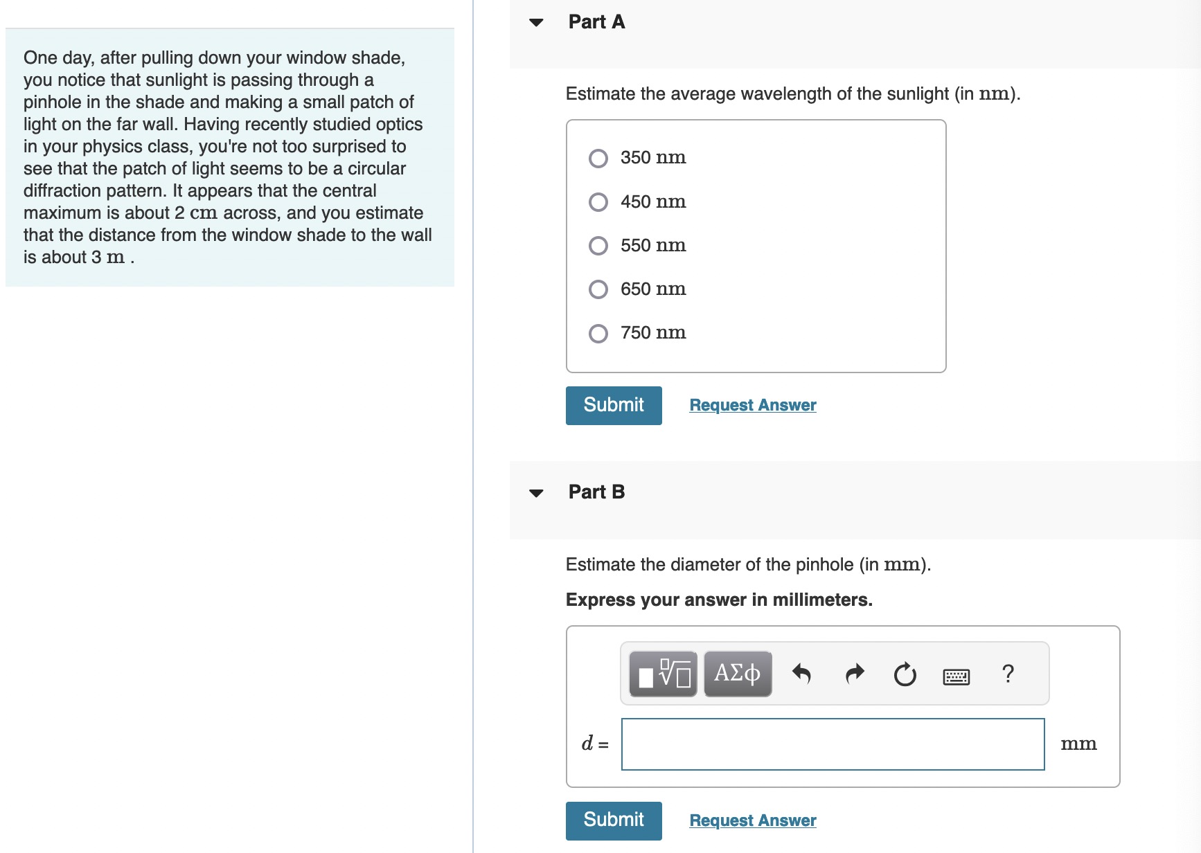 One day, after pulling down your window shade,