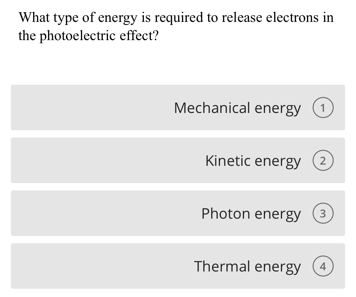 What type of energy is required to release
