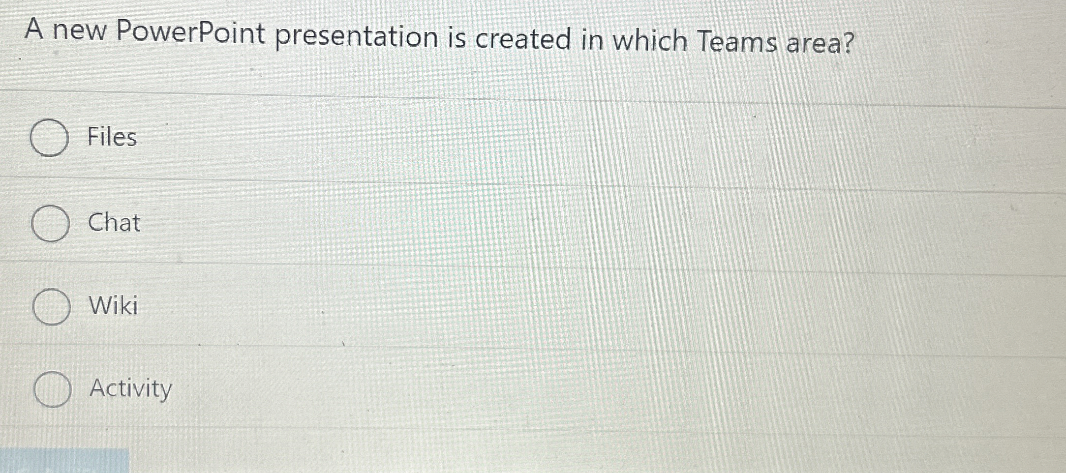 A new PowerPoint presentation is created in which