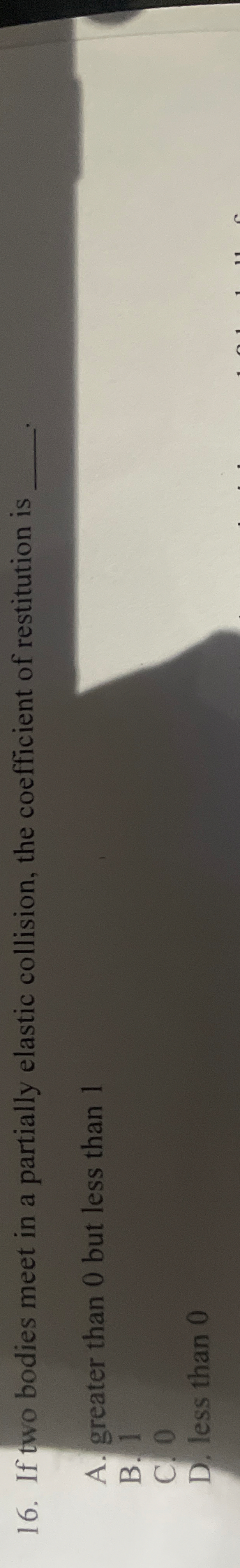 If two bodies meet in a partially elastic
