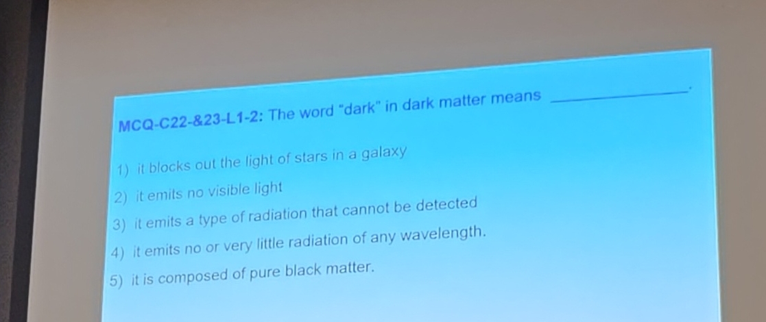 MCQ - C 2 2 - 8 . 2 3 - L 1 - 2 : The word "dark"