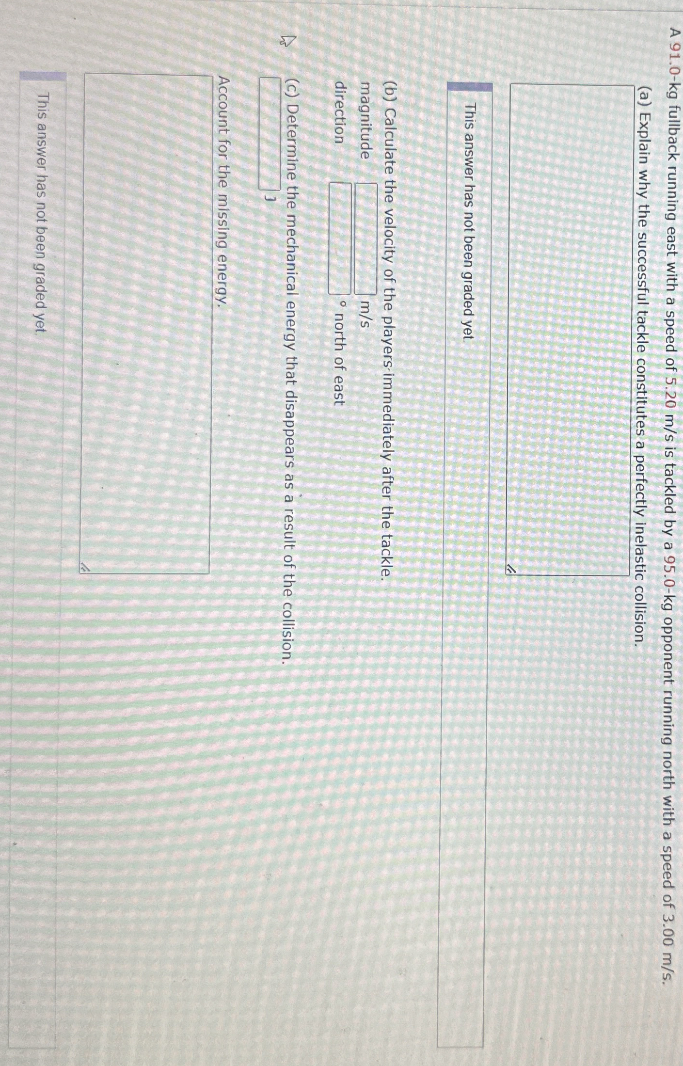 A 9 1 . 0 - k g fullback running east with a