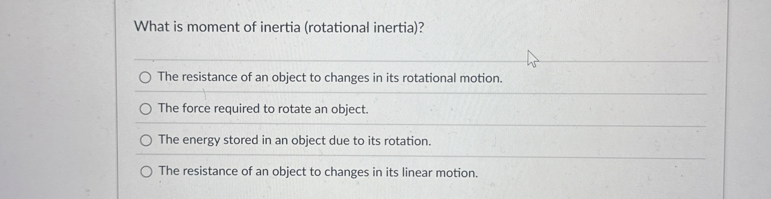 What is moment of inertia ( rotational inertia )