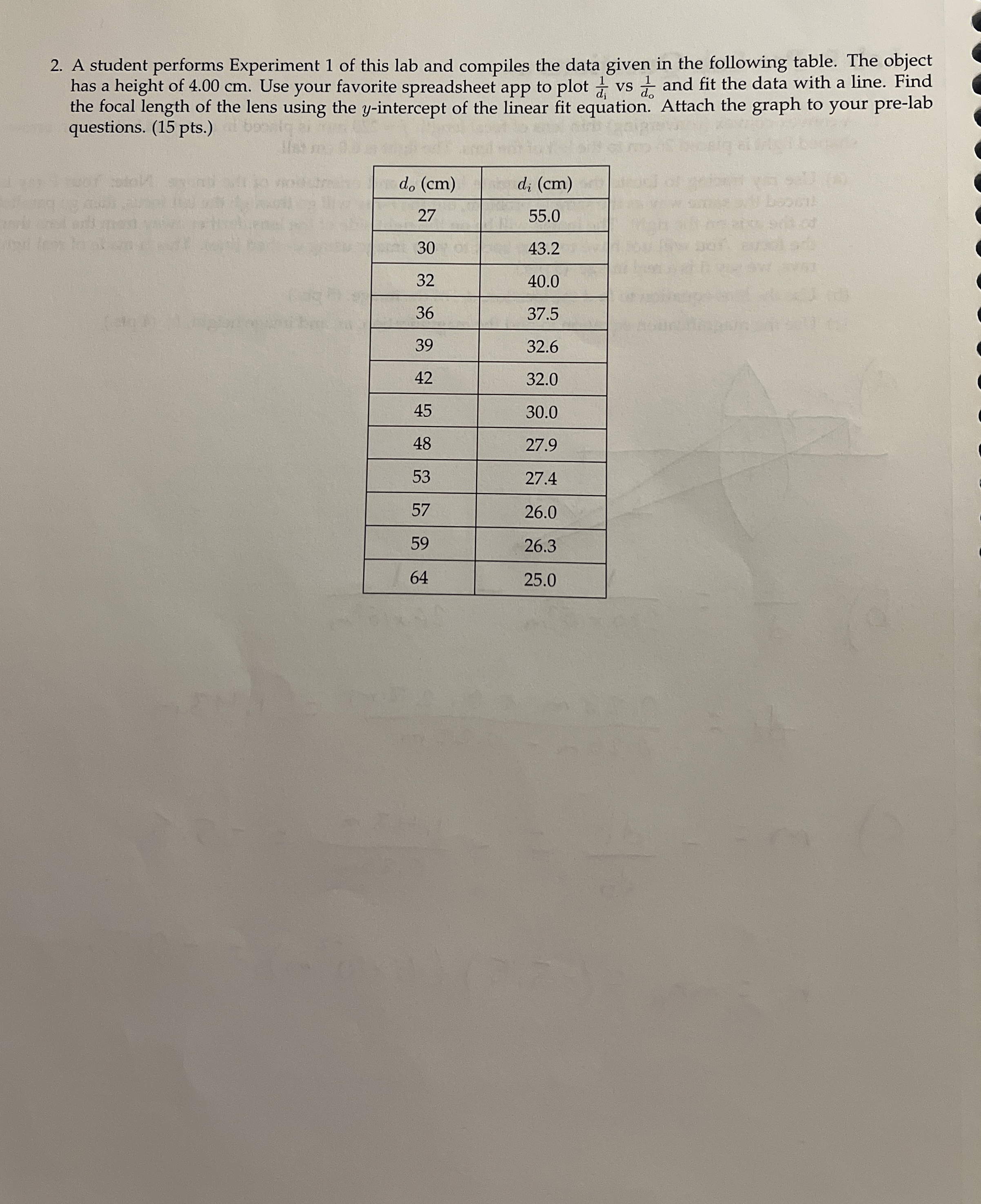 A student performs Experiment 1 of this lab and