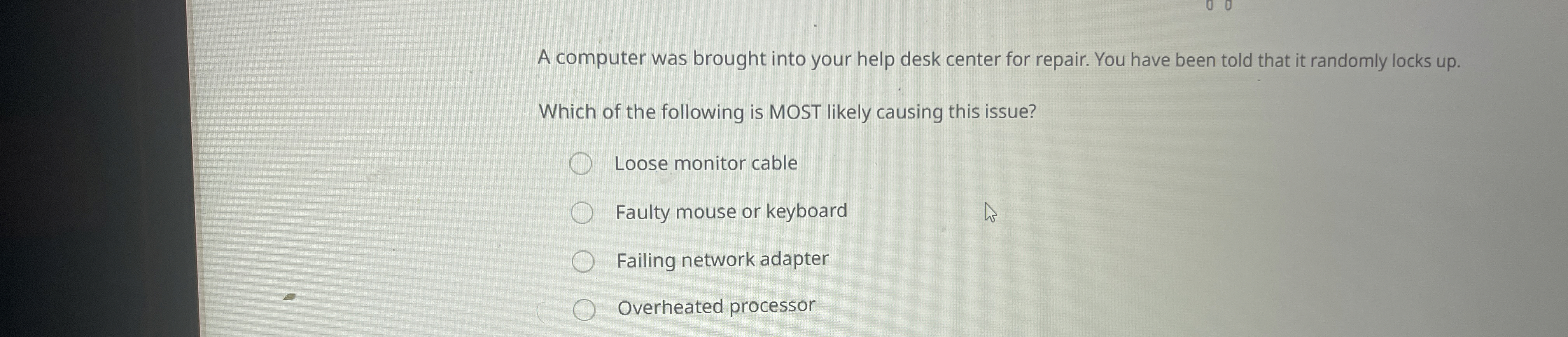 A computer was brought into your help desk center