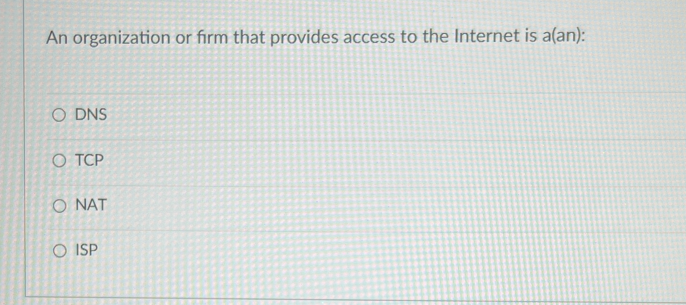 An organization or firm that provides access to