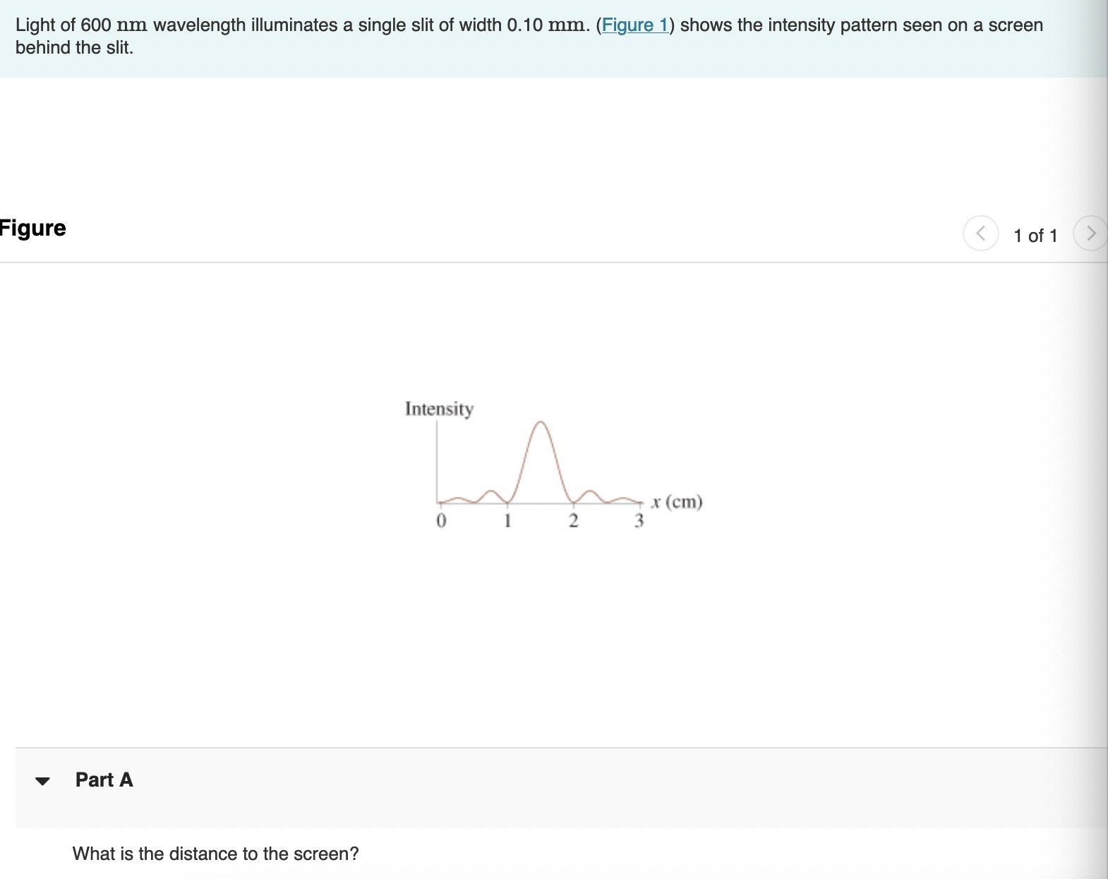 Light of 6 0 0 nm wavelength illuminates a single