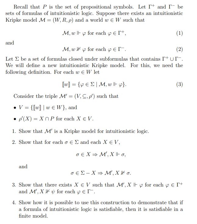 Recall that P is the set of propositional