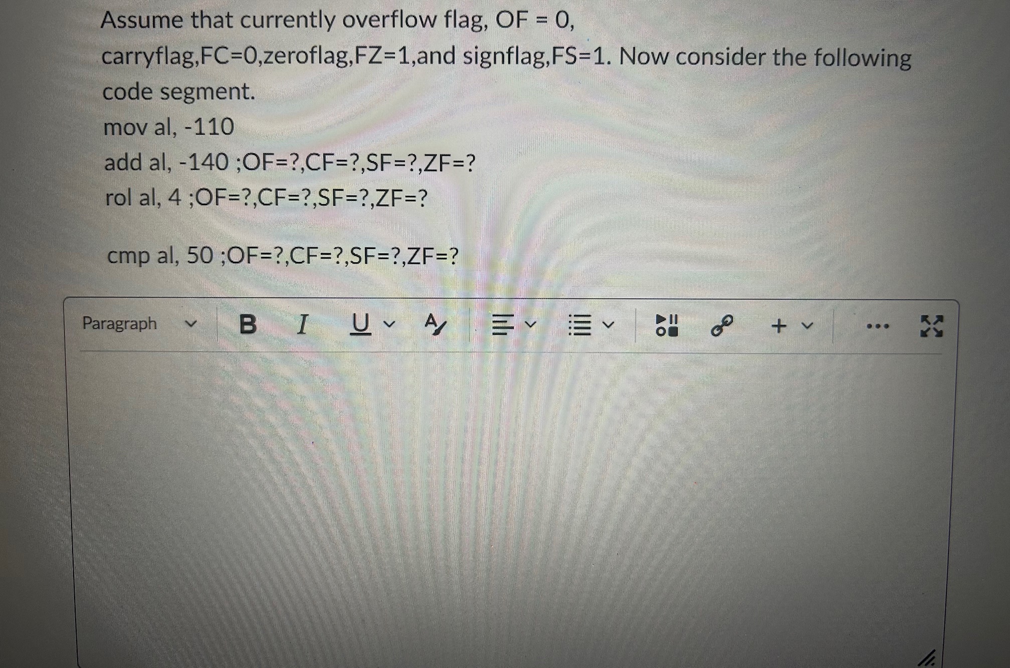 PLEASE SHOW WORK! THANK YOU IN ADVANCE! Assume