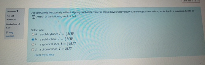 lime letr 1 : 1 5 . 1 1 Question 1 Not yet