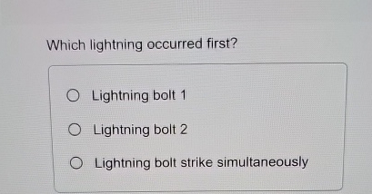 Jose is looking to the east. Lightning bolt 1