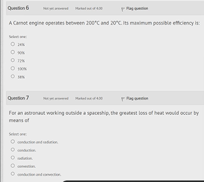 A Carnot engine operates between \ ( 2 0 0 ^ { \